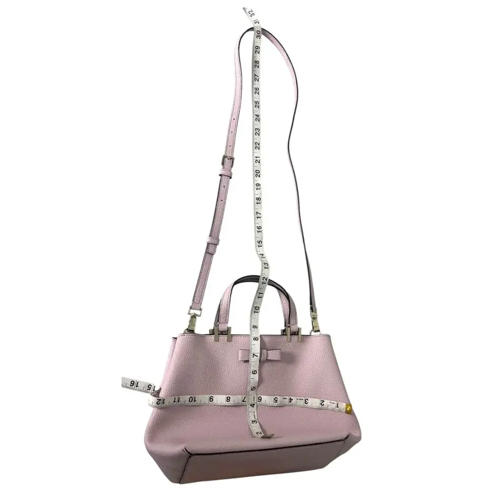 Kate Spade Satchel Crossbody Bag Purple Lavender Leather Pershing Street Gwyn